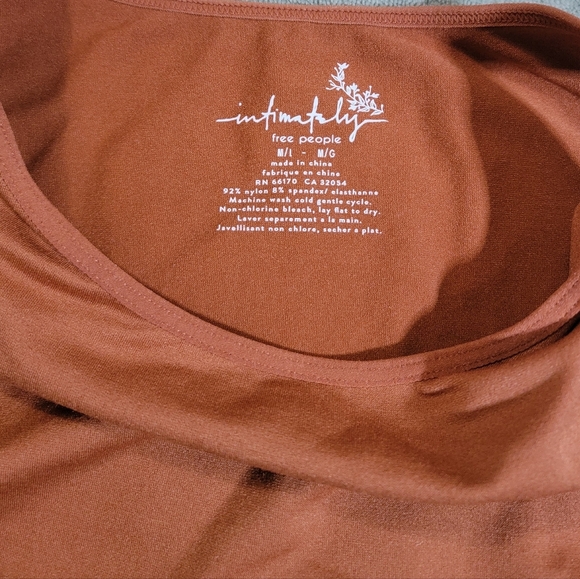 Free People Boatneck Brami in Brown Size M/L - Picture 9 of 10